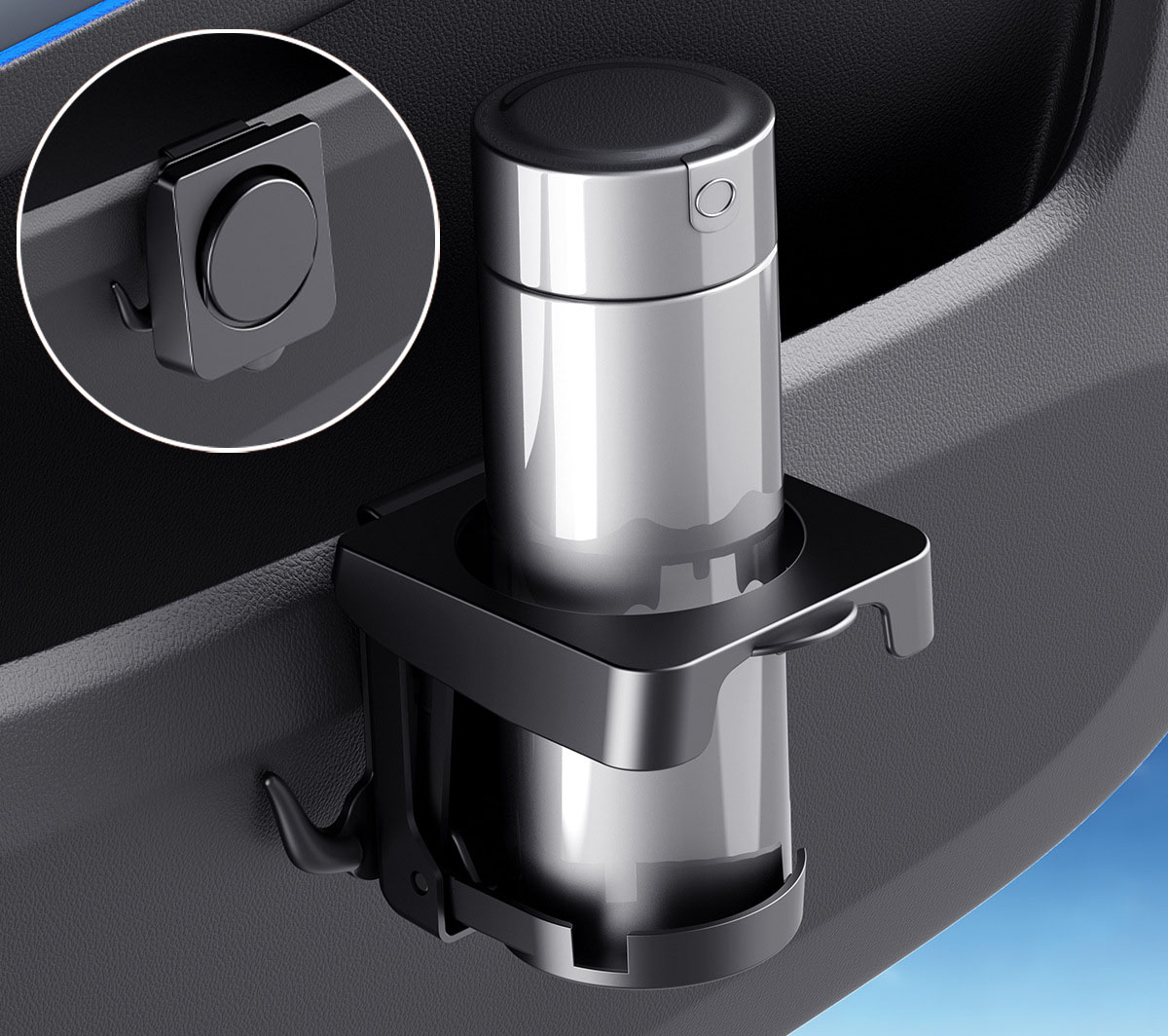 Golf Equipment Holder - Evrensel Katlanabilir Araba Kapı Bardak Tutucu