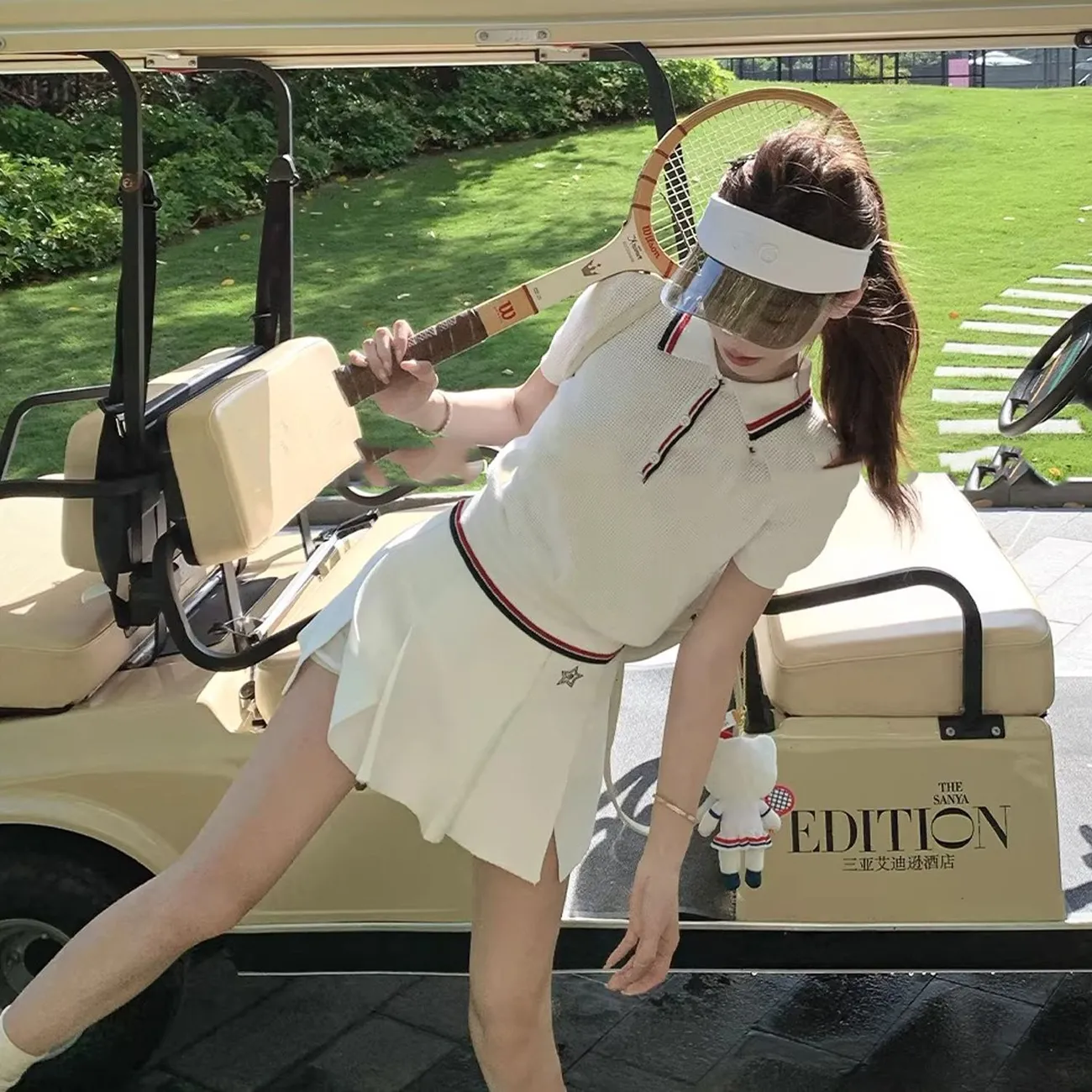 Golf Equipment Women - Yaz Kadın Tenis Serisi Waffle Örgü