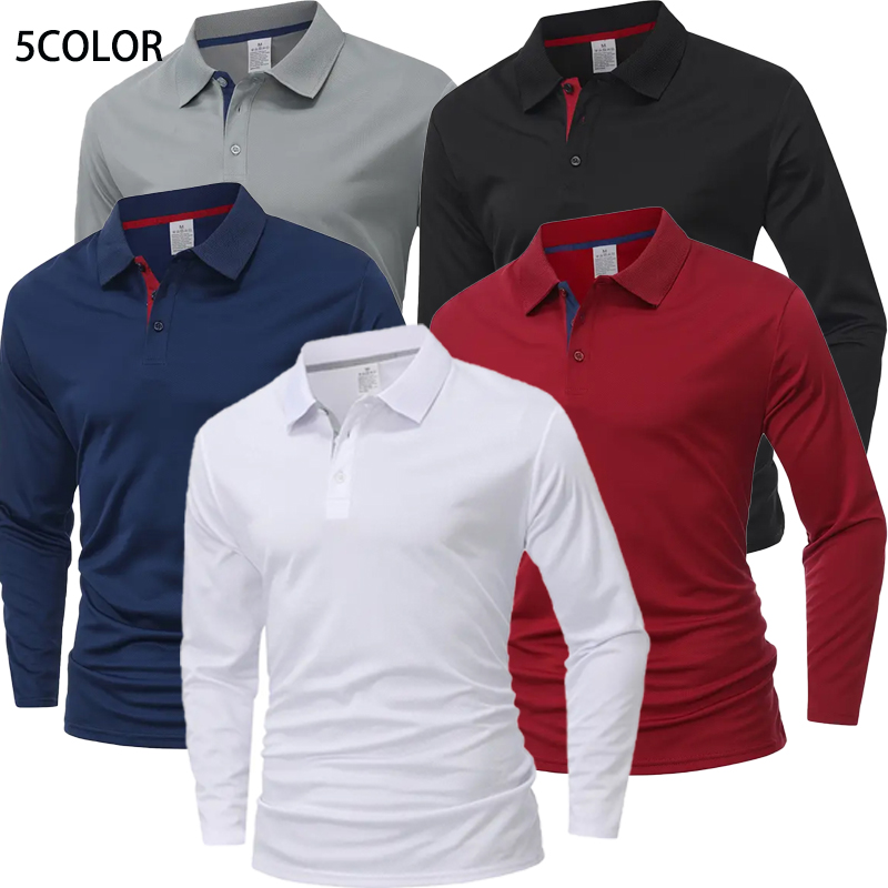 Golf Equipment Wholesale - Erkek Uzun Kollu Polo Gömlek Hızlı