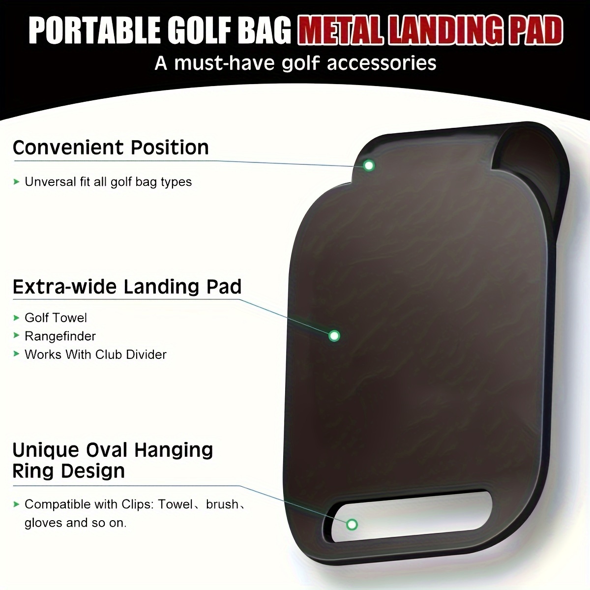 Manyetik Golf Çantası İniş Ped - Golf Equipment Holder incelemesi ve fiyatı